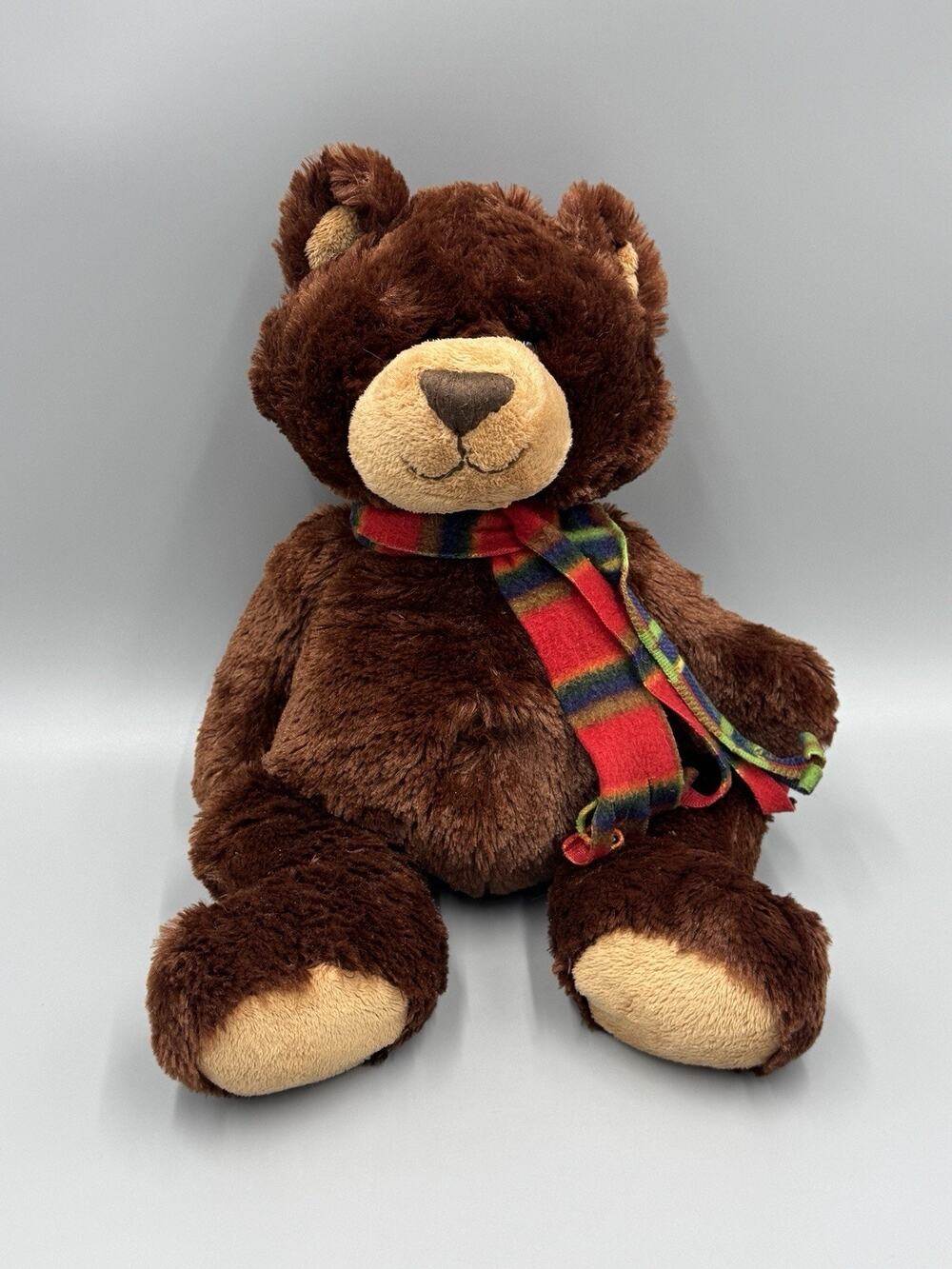 Ganz Winter Grizzby Bear Plush HX10490 Brown Stuffed Animal 16”